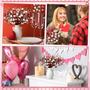 Imagem de Hastes de Flores Artificiais com Glitter Lyrow - Pacote com 8 Unidades (40cm)