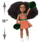 Imagem de HBCyoU FAMU Cheer Captain Alyssa 18-inch Doll & Accessories, Cabelos encaracolados, tom de pele castanho médio, projetado e desenvolvido pela Purpose Toys