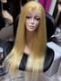 Imagem de Hd lace peruca wig humana natural 75cm 180% tela hd