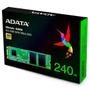 Imagem de Hd ssd m.2 adata 240gb ultimate su650 2280 sata 3 3d