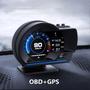 Imagem de Head Up Display (HUD) para Carro e Caminhão - Velocímetro OBD2 com GPS, Turbo, RPM e Alarme