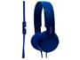 Imagem de Headphone Arco Fone de Ouvido Microfone Azul Celular Tablet