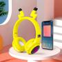 Imagem de Headphone Bluetooth Infantil Pokemon Pikachu Fone Luminoso