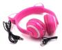 Imagem de Headphone Bluetooth Orelhas Led Fone Gatinho Rosa