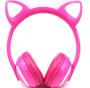 Imagem de Headphone Com Bluetooth Gatinho Com Led Lindo Orelhas Gato