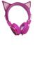 Imagem de Headphone Com Fio Orelha Gato Com Glitter Pink