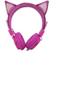 Imagem de Headphone Com Fio Orelha Gato Com Glitter Pink