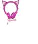 Imagem de Headphone Com Fio Orelha Gato Com Glitter Pink