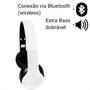 Imagem de Headphone Fone Bluetooth Portátil Dobrável Extra Bass Wireless Compatível Com Smartphones, tabletes, Computadores