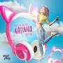Imagem de Headphone Gatinho Com Fio Branco/Rosa