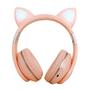 Imagem de Headphone Orelha De Gato Bluetooth Gatinho Rosa Mulheres