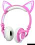 Imagem de Headphone Orelha de Gato Rosa com LED HFC22