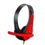 Imagem de Headset Com Microfone C3Tech P2 PH-30BK Preto/Vermelho