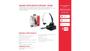 Imagem de Headset Flip to Mute Sem fio USB tipo C com BASE pra Carregamento 20 horas de uso