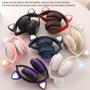 Imagem de Headset Fone De Ouvido Bluetooth Led Orelha Gato Headphone