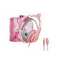 Imagem de Headset Fone Gamer Com Microfone E Led P3/P2 - Kp-Ga04 Rosa