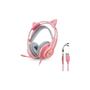 Imagem de Headset Fone Gamer Com Microfone E Led P3/P2 - Kp-Ga04 Rosa