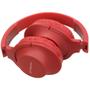 Imagem de Headset Fone Microfone C/ Fio P3 Compatível Com PS4 Xbox Vermelho Dobrável