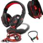 Imagem de Headset Gamer Com Microfone Led Usb P2 Pc Ps3 Ps4