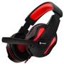 Imagem de Headset Gamer Evolut Thoth, LED, Drivers 40mm, Preto e Vermelho - EG-305RD