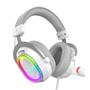 Imagem de Headset Gamer Fifine AmpliGame H13, 7.1 Surround, Microfone Removível, RGB, para PC/PS5/Xbox, Branco - H13W