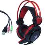 Imagem de Headset Gamer Fone Ouvido com Microfone Usb P2 Led Pc Jogos Infokit GH-X30 XSoldado