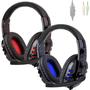 Imagem de Headset Gamer Leboss Azul ou Vermelho Conexão P3 