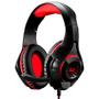 Imagem de Headset Gamer Multilaser Warrior PH219 - com LED Vermelho - Conector 3.5mm e USB Controle de Volume