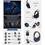 Imagem de Headset Gamer para PS4 XB0x one Pc Notebook Smartphone Fone para Jogos Komc 3,5mm Mic Redução Ruído