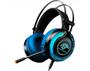 Imagem de Headset Gamer Rbg Ars9 K-mex - Microfone Com Efeito Led Acolchoados Azul