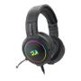 Imagem de Headset Gamer Redragon Mento Preto RGB 50mm - H270-RGB