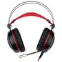 Imagem de Headset Gamer Redragon Minos Preto e Vermelho USB Som Surround 7.1 Virtual com LED Vermelho H210