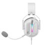 Imagem de Headset Gamer Rise Mode G1 Special Edition White, Driver 50mm, Led Rainbow, USB e P3 3.5mm, Branco - RM-HS-G1SE-W