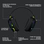 Imagem de Headset Gamer Sem Fio Logitech G435, Lightspeed e Bluetooth, Dolby Atmos, USB, Drivers 40mm, Preto