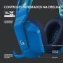 Imagem de Headset Gamer Sem Fio Logitech G733 7.1 Dolby Surround RGB com Blue Voice para PC e PlayStation Azul