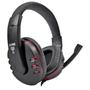 Imagem de Headset Gamer Stereo Microfone Omnidirecional Cabo 1.8m Fone Clanm CL-HJ827 Preto com Vermelho