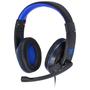 Imagem de Headset gamer vx gaming v blade ii p2 estéreo com microfone retrátil  preto com azul