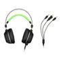 Imagem de Headset Gamer Warrior Swan Usb+p2 Stereo Preto/verde Multilaser - Ph225