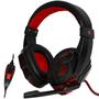 Imagem de Headset Gaming Satellite AE-327R com USB/3.5 MM para PC e Smartphone - Vermelho/Preto