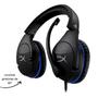 Imagem de Headset HyperX Cloud Stinger Gamers profissionais Compatibilidade PC, Consoles e Dispositivos Móveis Preto/Azul