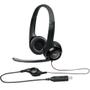 Imagem de Headset Logitech H390 Áudio Digital em Couro USB Preto