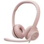 Imagem de Headset Logitech H390 com USB para PC e Smartphone - Rosa