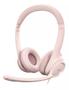 Imagem de Headset Logitech H390 USB Rosa Controle de Áudio 981-001280