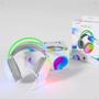 Imagem de Headset Lumini Gamer Transparente Led Raimbow C/ Microfone