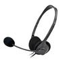 Imagem de Headset Office Slim Fone De Ouvido Preto Com Microfone - Leonora