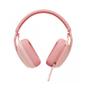 Imagem de Headset sem fio Logitech Zone Vibe 100 - Rosa