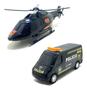 Imagem de helicoptero de brinquedo + Van policial Presente barato menino