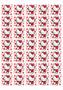Imagem de Hello Kitty Verm35 Adesivos de 3,5 cm para Caixinha 4 x 4 cm
