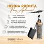 Imagem de Henna para sobrancelhas Pronta para Uso Indiana Beauty + Pincel Macrilan Duplo Escova Chanfrado