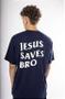 Imagem de Here i am jesus saves bro azul marinho unissex